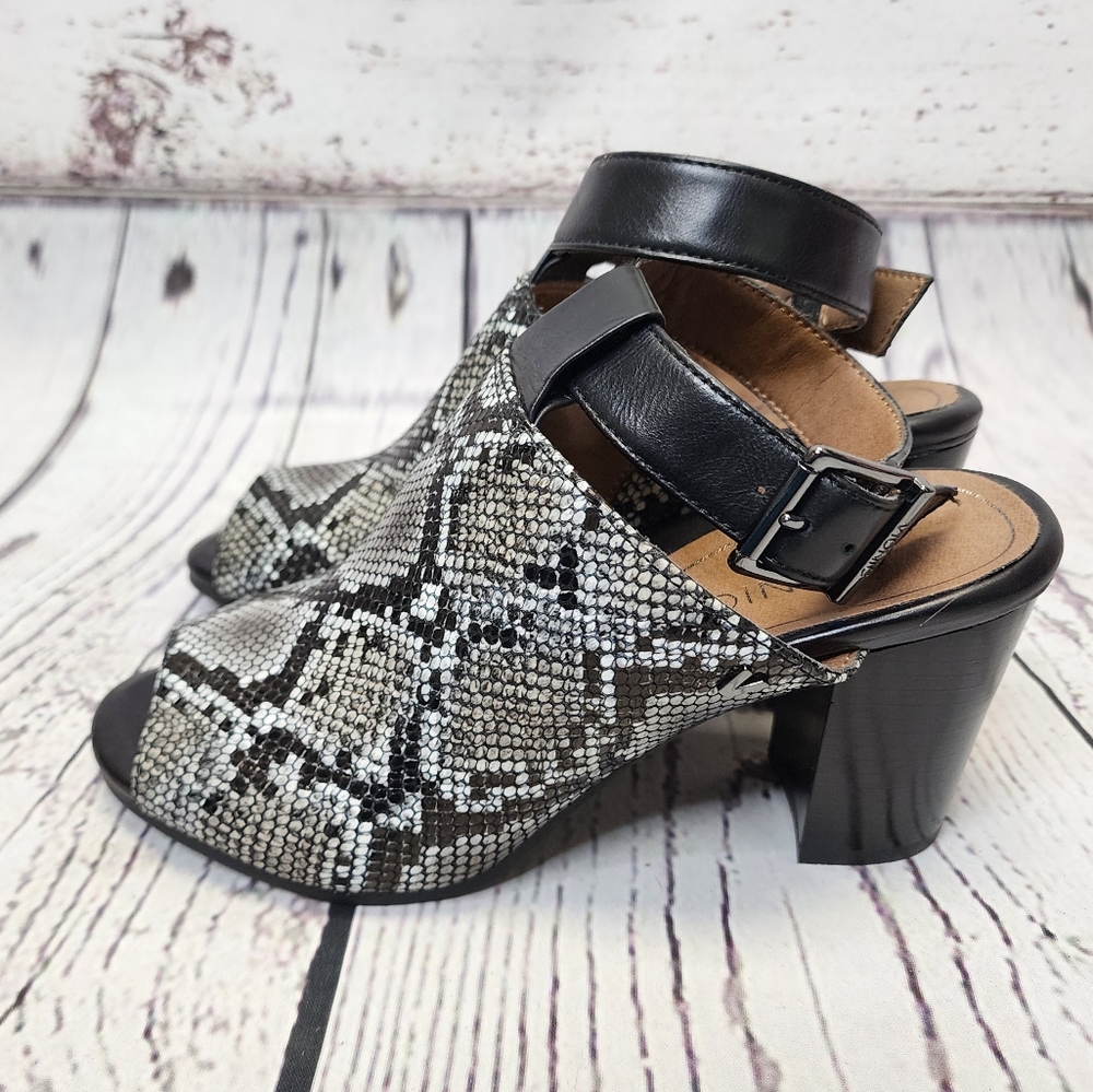 Vionic Monochrome Snake Pattern Heels - image 5